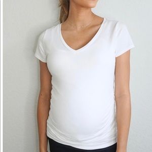 NWT 2 Motherhood Maternity Side Ruched Tee’s